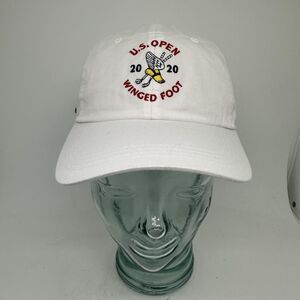 2020 U.S. Open Winged Foot Marshal Hat Cap Strap Back Mens OS White Golf AHEAD
